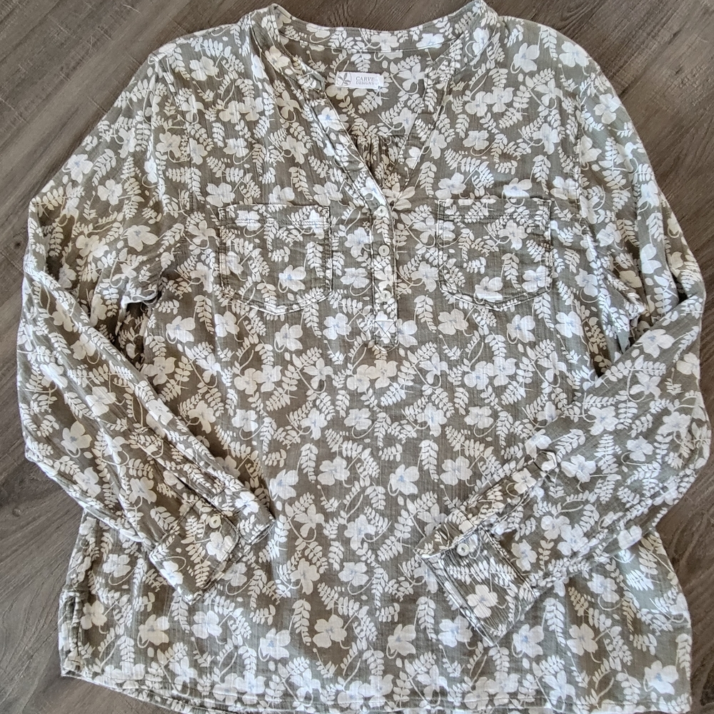 Carve Designs Dylan Gauze Shirt M